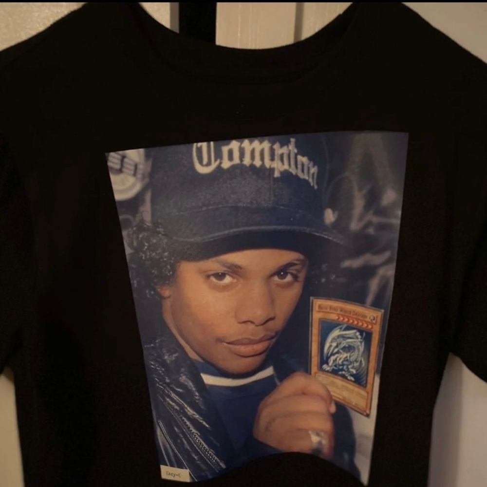 Eazy-E x YU-GI-OH Blue Eyes White Dragon shirt